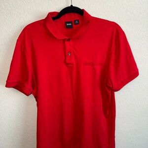 Boss Vibrant Red Polo Shirt